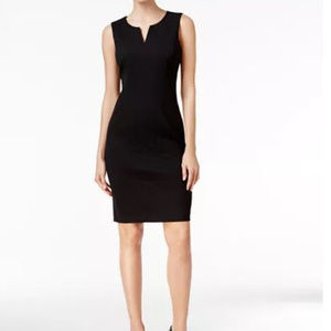 Split-Neck Sheath Dress